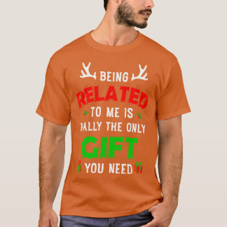 Camiseta Estar Relacionado A Mí Navidades Graciosos Familia