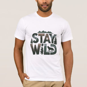 Camiseta Estar salvaje - Diseño inspirado en la naturaleza
