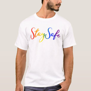 Camiseta Estar seguro del orgullo en casa Distancia social 