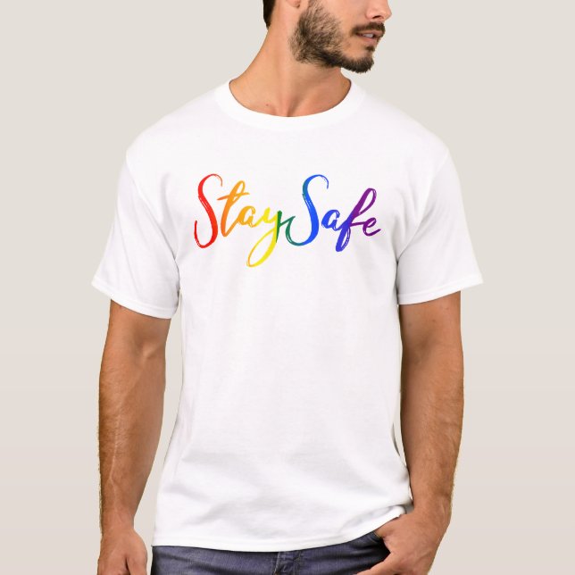 Camiseta Estar seguro del orgullo en casa Distancia social  (Anverso)