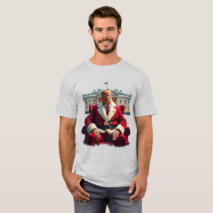 Camiseta Estaré en casa para Navidad - Divertido Trump Sant