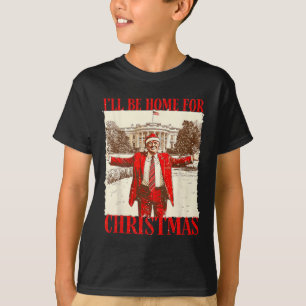 Camiseta Estaré en casa para Navidades Santa Funny Xmas Paj