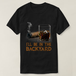 Camiseta Estaré en el cigarrillo de borbón del patio traser