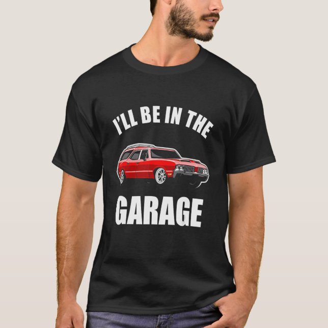 Camiseta Estaré en el Garage Funny Car Guy_4 (Anverso)