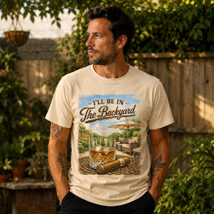 Camiseta Estaré en el patio divertido amante de bourbon y c