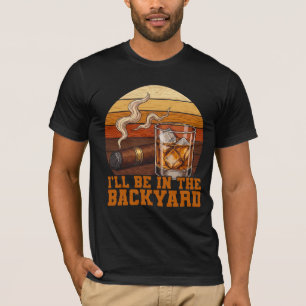Camiseta Estaré en el patio divertido amante de bourbon y c