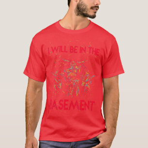 Camiseta Estaré en el sótano Drum Set Drummer Art Drummi