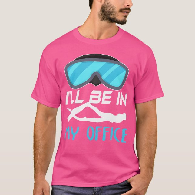 Camiseta Estaré En Mi Oficina Buceando Scuba (Anverso)