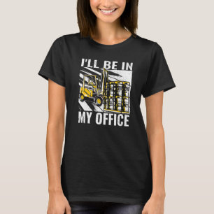 Camiseta Estaré en mi oficina operadora de tenedores hombre