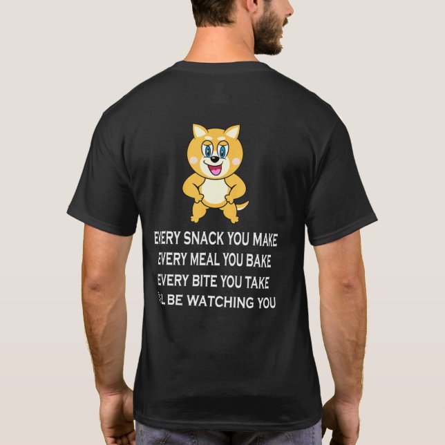 Camiseta Estaré Viendo Cada Aperitivo Que Hagas Perro Cután (Reverso)