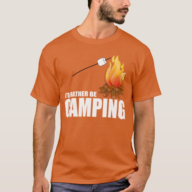 CAMISETA ESTARÍA ACAMPANDO BASTANTE (Anverso)