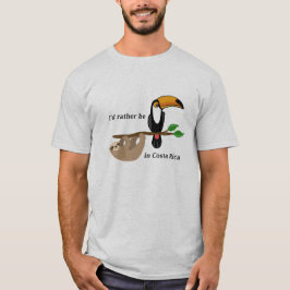 Camiseta Estaría bastante en Costa Rica, toucan y pereza