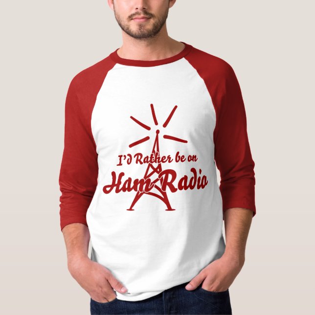 Camiseta Estaría bastante en el equipo de radio-aficionado (Anverso)