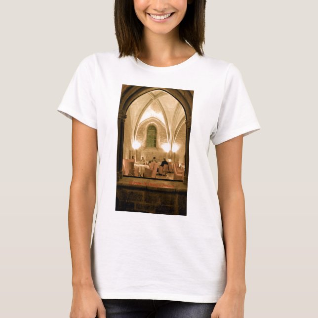 Camiseta Estaría cenando bastante en la verde lima BD T de (Anverso)