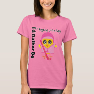 Camiseta Estaría jugando bastante a hockey