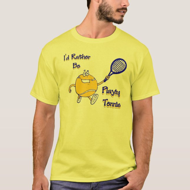 Camiseta Estaría jugando bastante a tenis (Anverso)