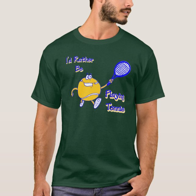 Camiseta Estaría jugando bastante a tenis (Anverso)