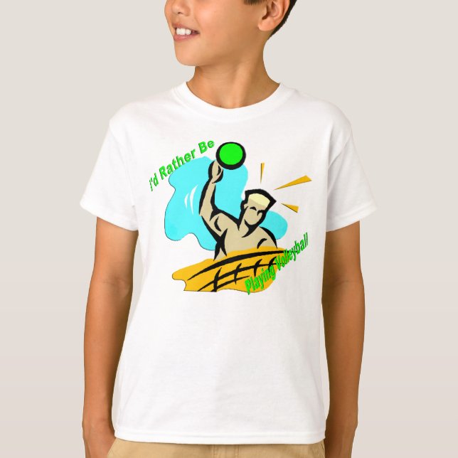 Camiseta Estaría jugando bastante a voleibol (Anverso)