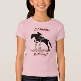 Camiseta ¡Estaría montando bastante! El Equestrian embroma