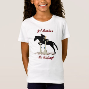 Camiseta ¡Estaría montando bastante! El Equestrian embroma
