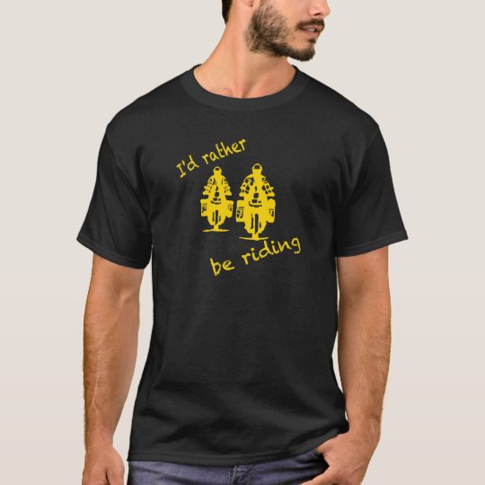 Camiseta Estaría montando bastante - impresión amarilla