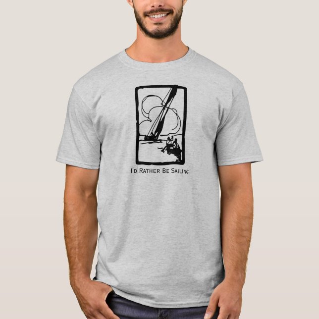 Camiseta Estaría navegando bastante el barco del marinero (Anverso)