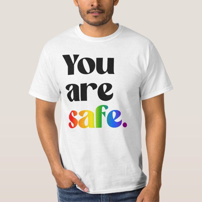 Camiseta Estás a salvo (Anverso)