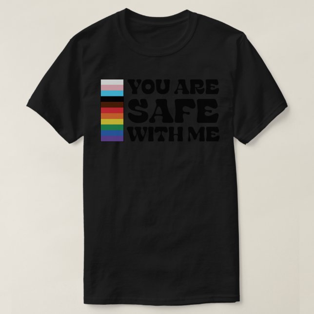 Camiseta Estás A Salvo Conmigo 1 (Diseño del anverso)