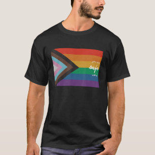 Camiseta Estás A Salvo Conmigo Lgbt Ally