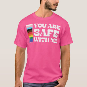 Camiseta Estás a salvo conmigo, Lgbtq