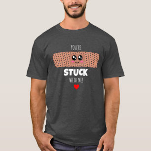 Camiseta Estás atrapado conmigo - juego de mallas