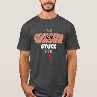 Camiseta Estás atrapado conmigo - juego de mallas