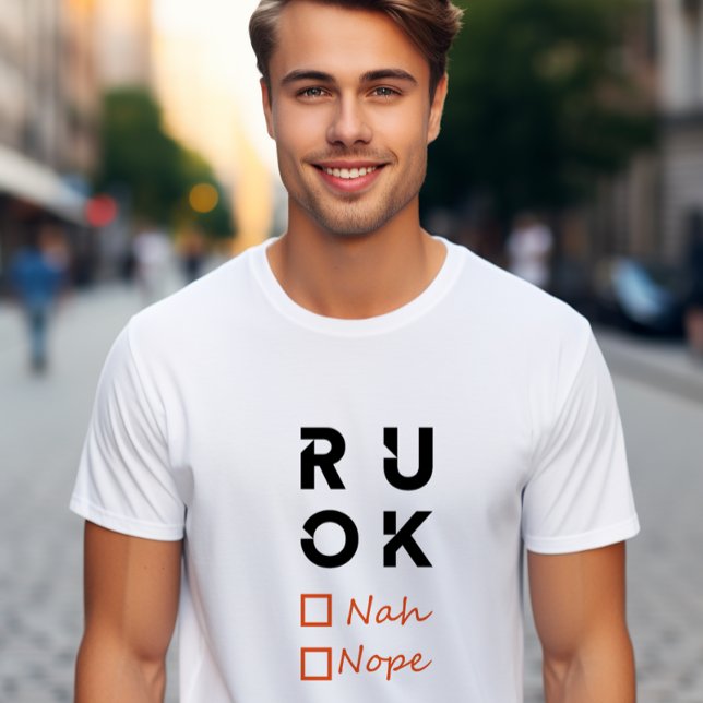 Camiseta ¿Estás bien? R u ok (Subido por el creador)