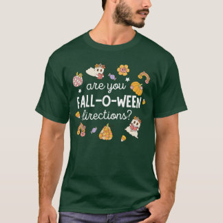 Camiseta ¿Estás cayendo entre direcciones de Halloween prof