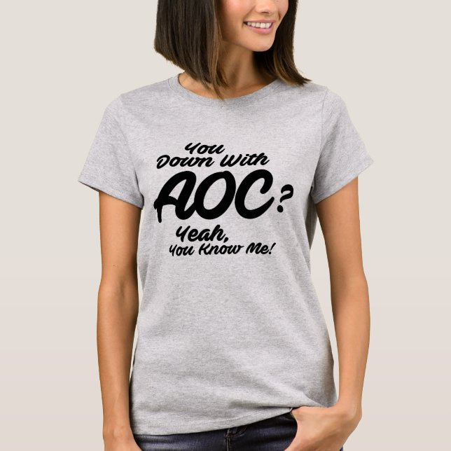 CAMISETA ¿ESTÁS CON AOC? (Anverso)