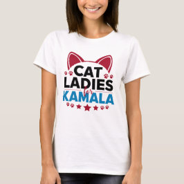 Camiseta Estas damas de gato sin hijos de Kamala