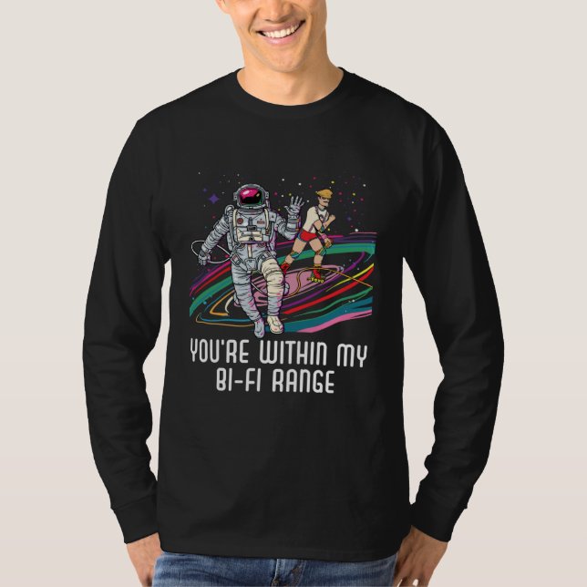Camiseta Estás dentro de mi rango Bi Fi Bisexual Bisexualid (Anverso)