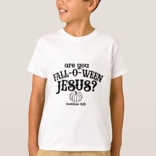 Camiseta ¿Estás Falloween Jesús Camisas Cristianas Caída Gr
