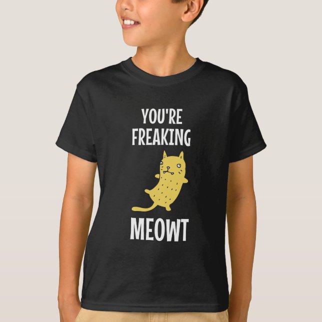 Camiseta Estás haciendo temblar a Meowt (Anverso)