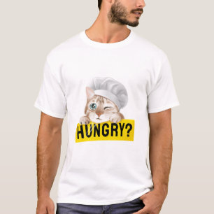Camiseta ¿estás hambriento amantes del gato diseño