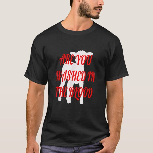 CAMISETA ¿ESTÁS LAVADO EN LA SANGRE? (Anverso)