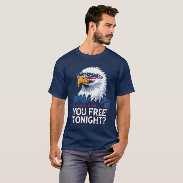 Camiseta ¿Estás libre esta noche? (Anverso completo)