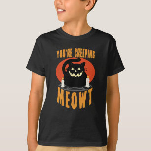 Camiseta Estás llorando a Meowt   Pun gato negro de Hallowe