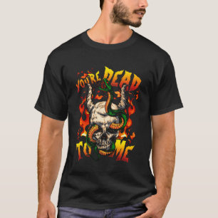 Camiseta Estás muerto para mí Halloween Demon Face Snake De