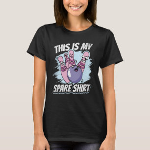 Camiseta Estas son mis excusas de bolera de repuesto dicien