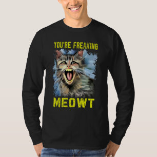 Camiseta Estás Volviéndome Loca Señora Gato Loco Pun Gato  