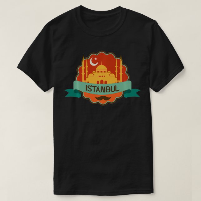 Camiseta estatal de Estambul me encanta té de cose (Diseño del anverso)