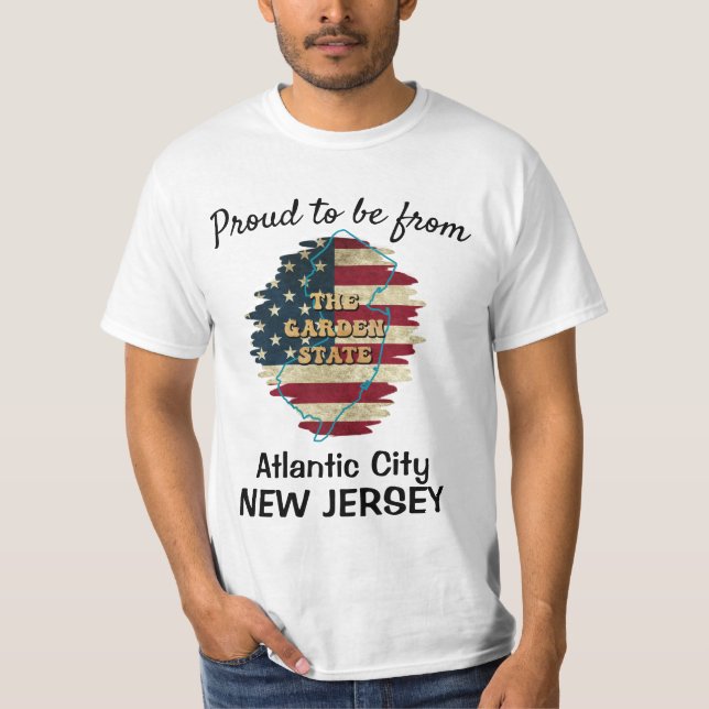 Camiseta Estatal personalizado de Nueva Jersey (Anverso)