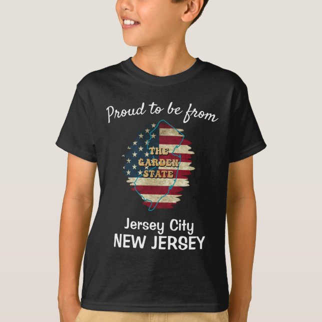 Camiseta Estatal personalizado de Nueva Jersey (Anverso)