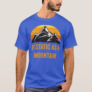 Camiseta estático vintage de montaña